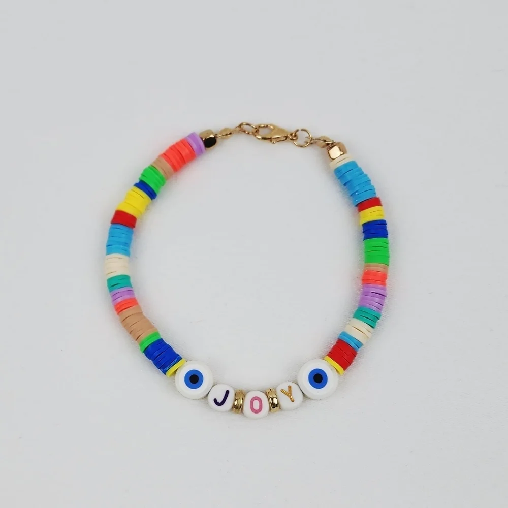 Handmade JOY Multi Color Bracelet
